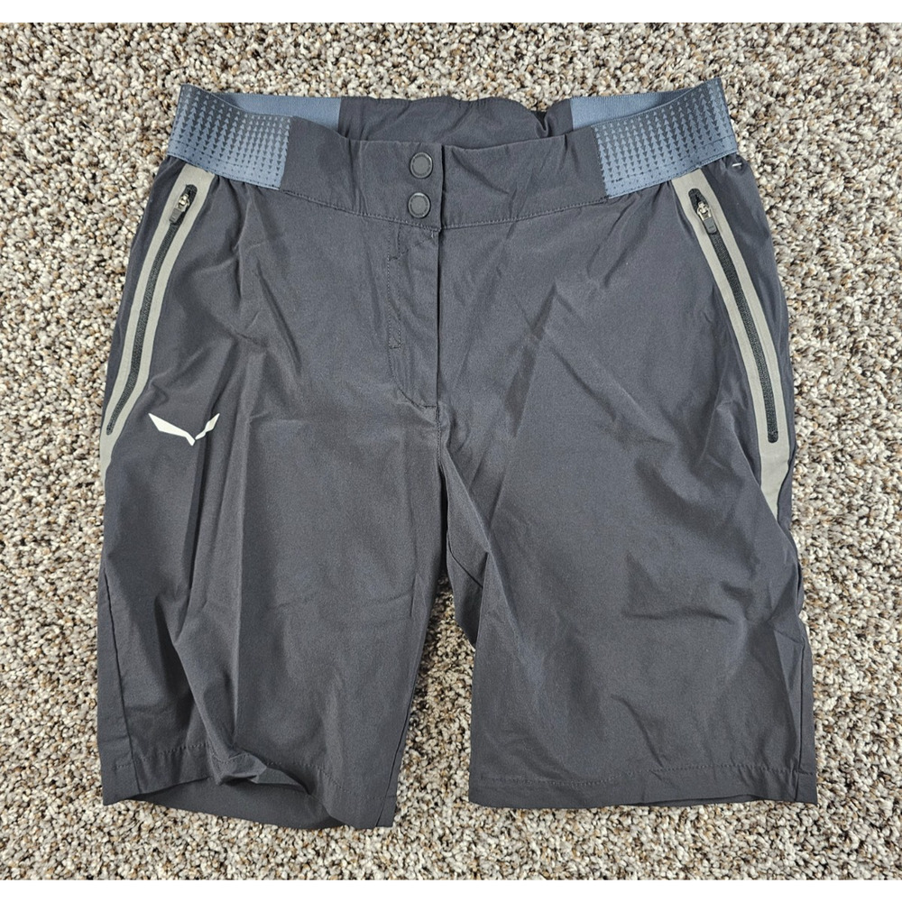 Salewa Womens Sz M Athletic Mountain Biking Hiking Shorts Black